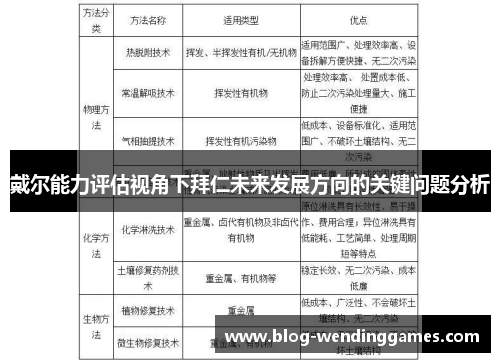 戴尔能力评估视角下拜仁未来发展方向的关键问题分析